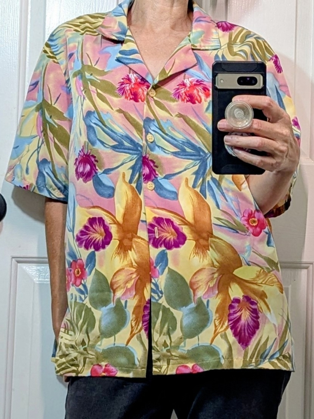 Bonworth Colorful Floral Print Button-Down Shirt